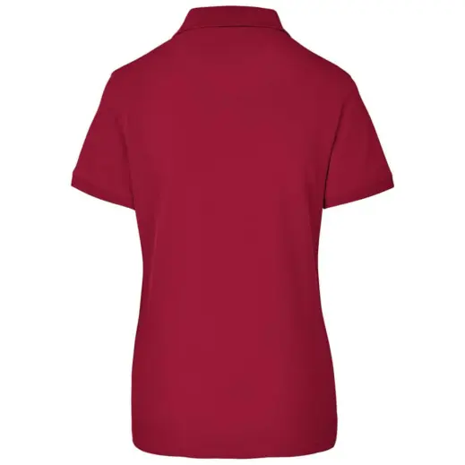 Ladies Houston Stretch Golf Shirt Red Back